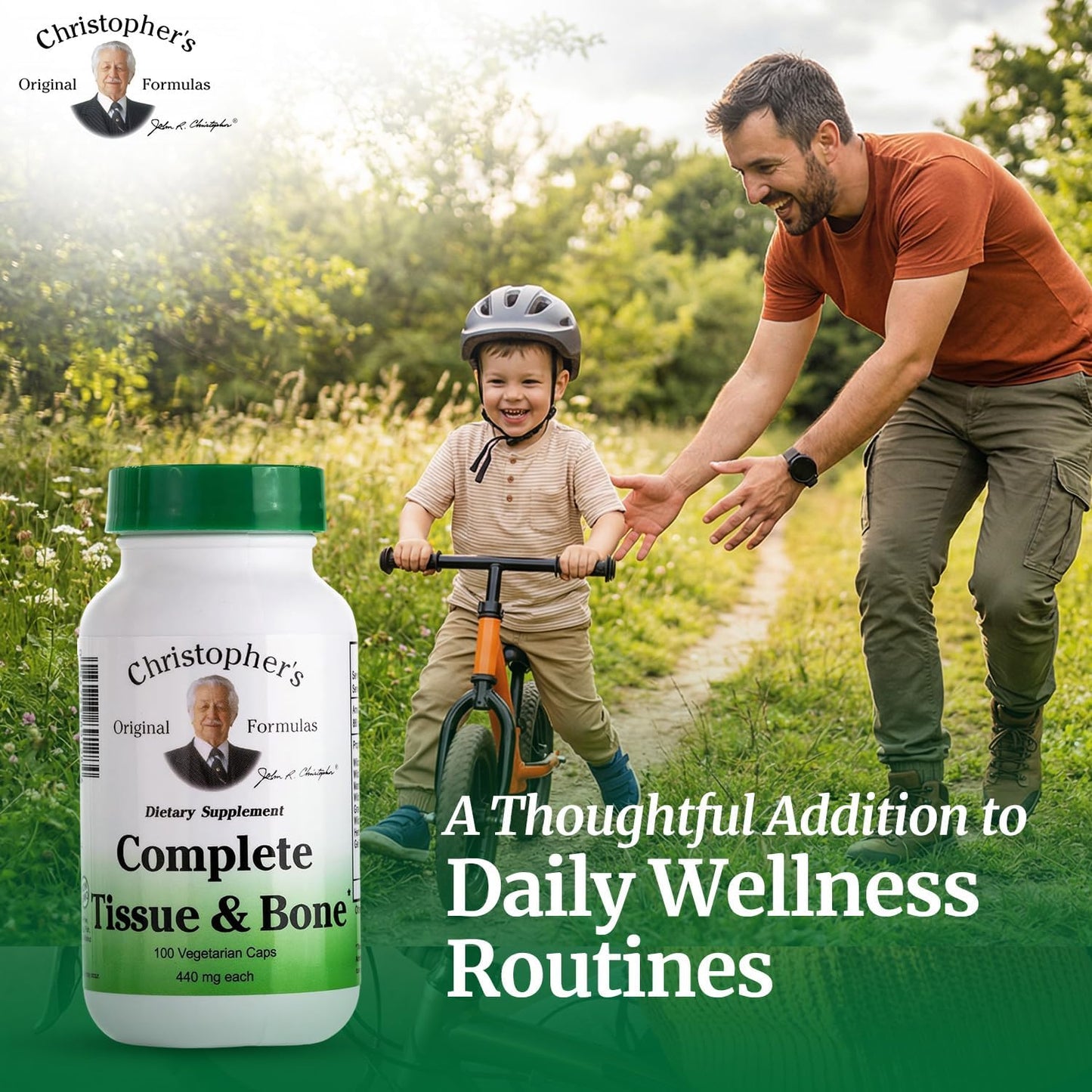Complete Tissue & Bone Formula - Herbal Support for Bones & Connective Tissue | 100 Veg Caps