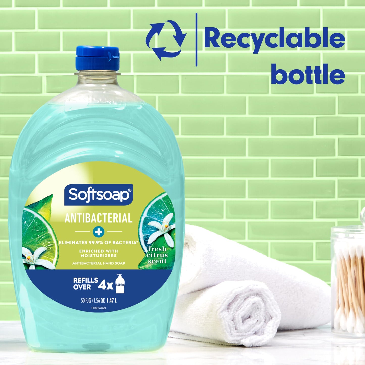 Softsoap ANTIBACTERIAL FRESH CITRUS 50OZ (Pack of 2)