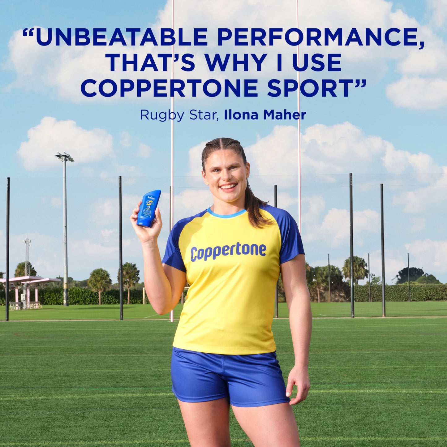 Coppertone SPORT Sunscreen SPF 50 Lotion, Water Resistant, Body Sunscreen Lotion, Travel Size, 3 Fl Oz (Pack of 2)