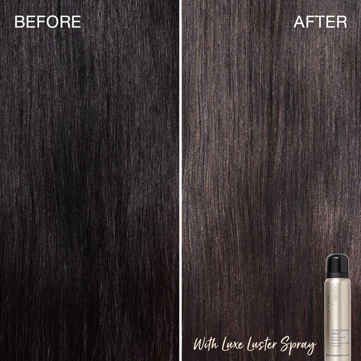 Kenra Platinum Luxe Luster Spray - Luminous Hair & Body Mist for All Hair Types, 2.5 oz