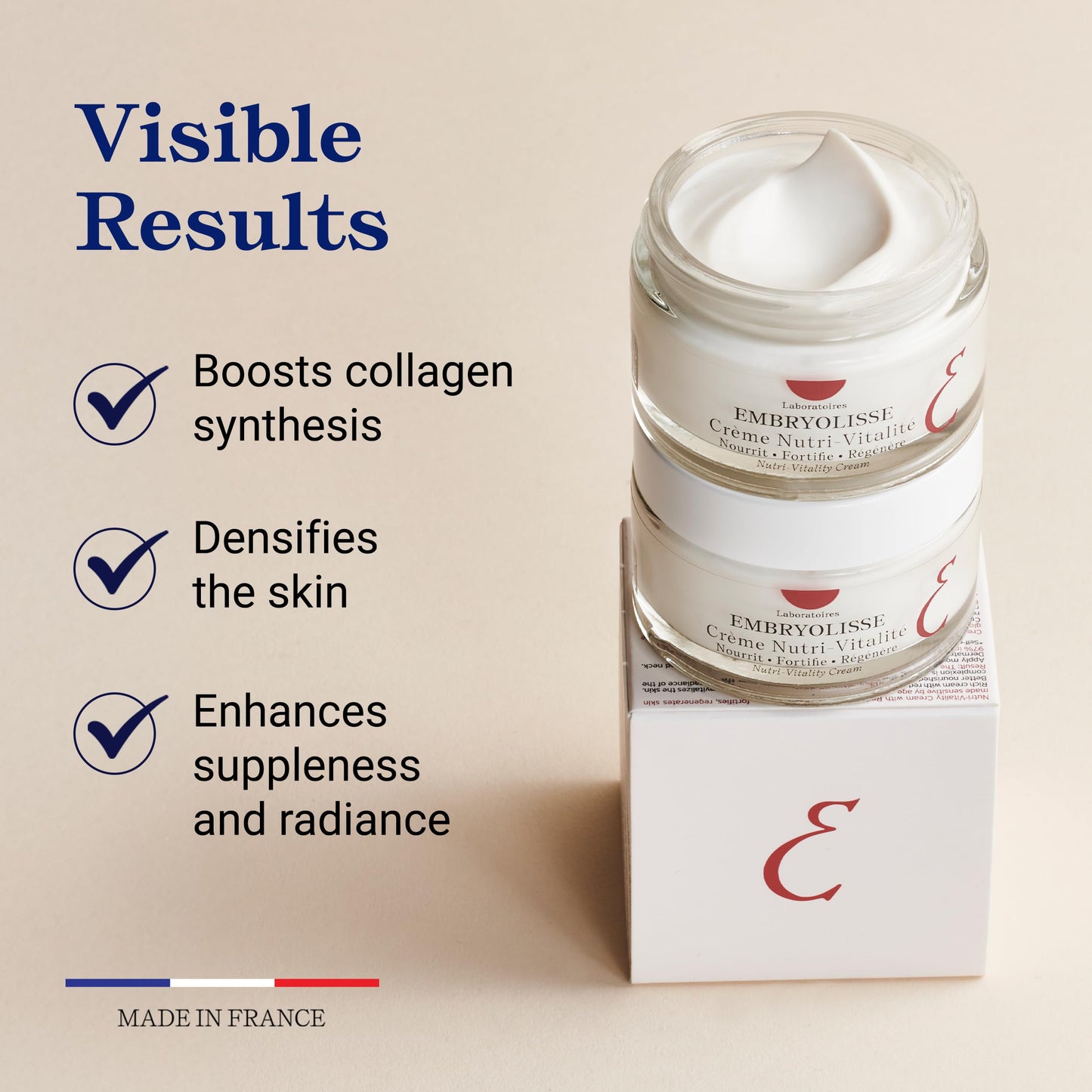 Embryolisse Nutri-Vitality Anti-Aging Ceramide Face Cream, 1.69 Fl Oz