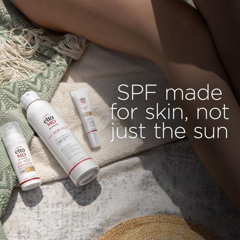 EltaMD UV AOX Elements Tinted Mineral Face Sunscreen, SPF 50, Tinted Sunscreen for Face with Antioxidants, 1.7 oz Pump