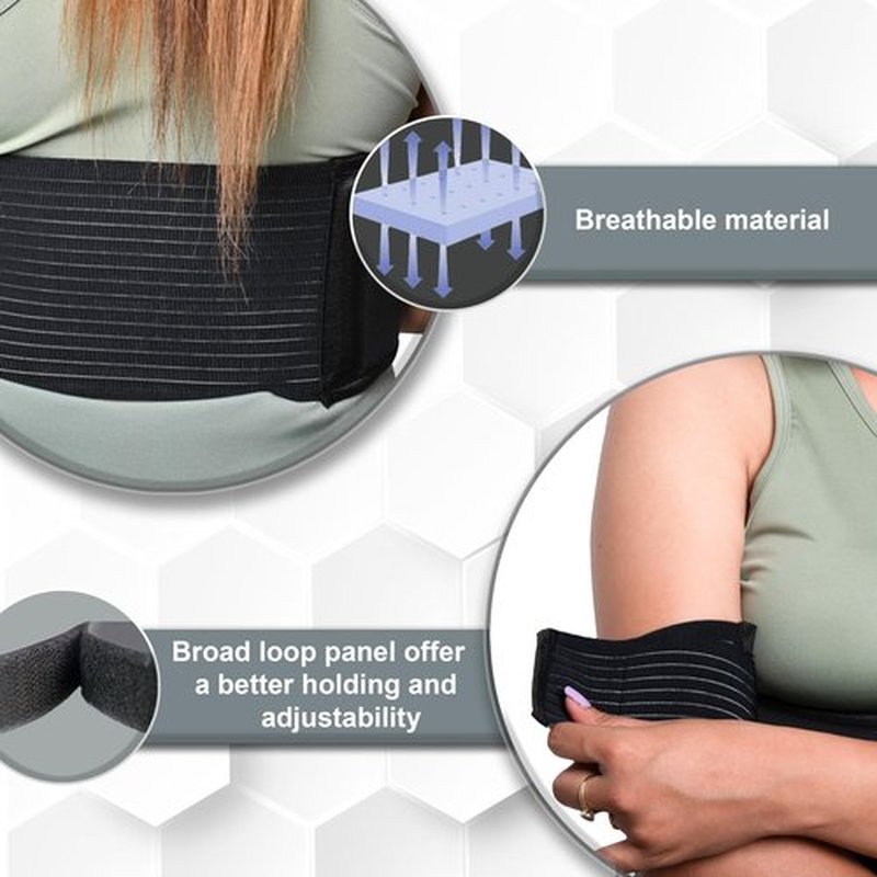 Wonder Care-Left Right Shoulder Immobilizer Arm Sling Elastic Brace for Clavicle Collar Bone Dislocation Subluxation Shoulder stabilizer Compression Brace After Rotator Cuff Surgery