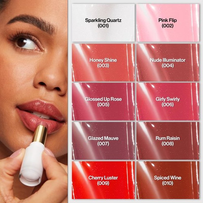 Revlon Super Lustrous Glass Shine Balm, Hydrating Tinted Lip Balm, Sheer, Glossy Shiny Finish, 009 Cherry Luster, 0.11 oz