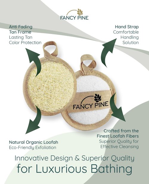 Fancy Pine Egyptian Face Exfoliator Pads (Pack of 6) - 100% Natural Organic Exfoliating Face Scrubber for Clean and Vibrant Facial Skin - Textured Exfoliating Face Pads for Men, Women, Kids