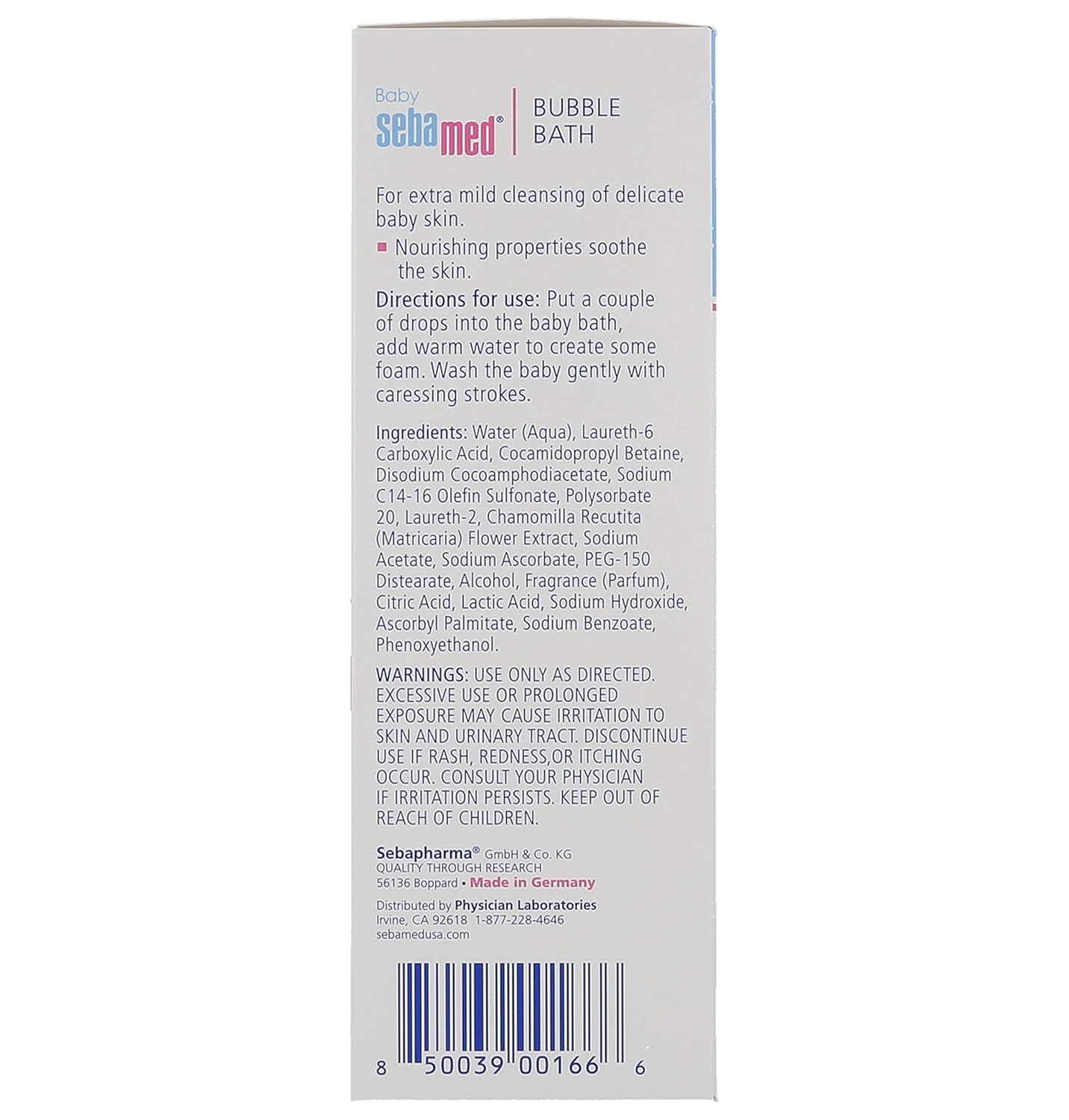 Sebamed Baby Bubble Bath - 33.8 oz Gentle Cleansing for Sensitive Skin