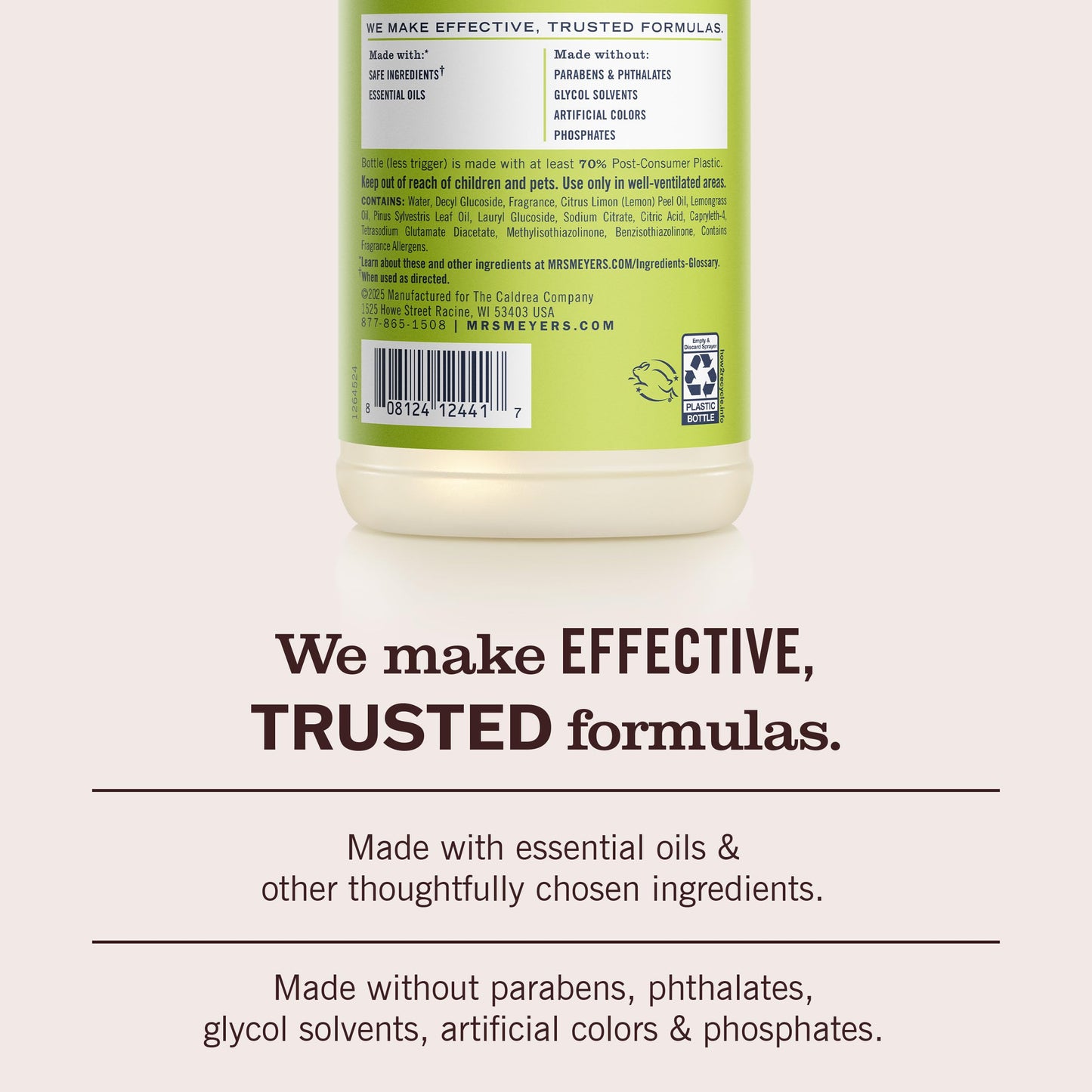 Mrs. Meyer's Clean Day, Multi-Surface Everyday Cleaner, Lemon Verbena Scent, 16 Fl Oz