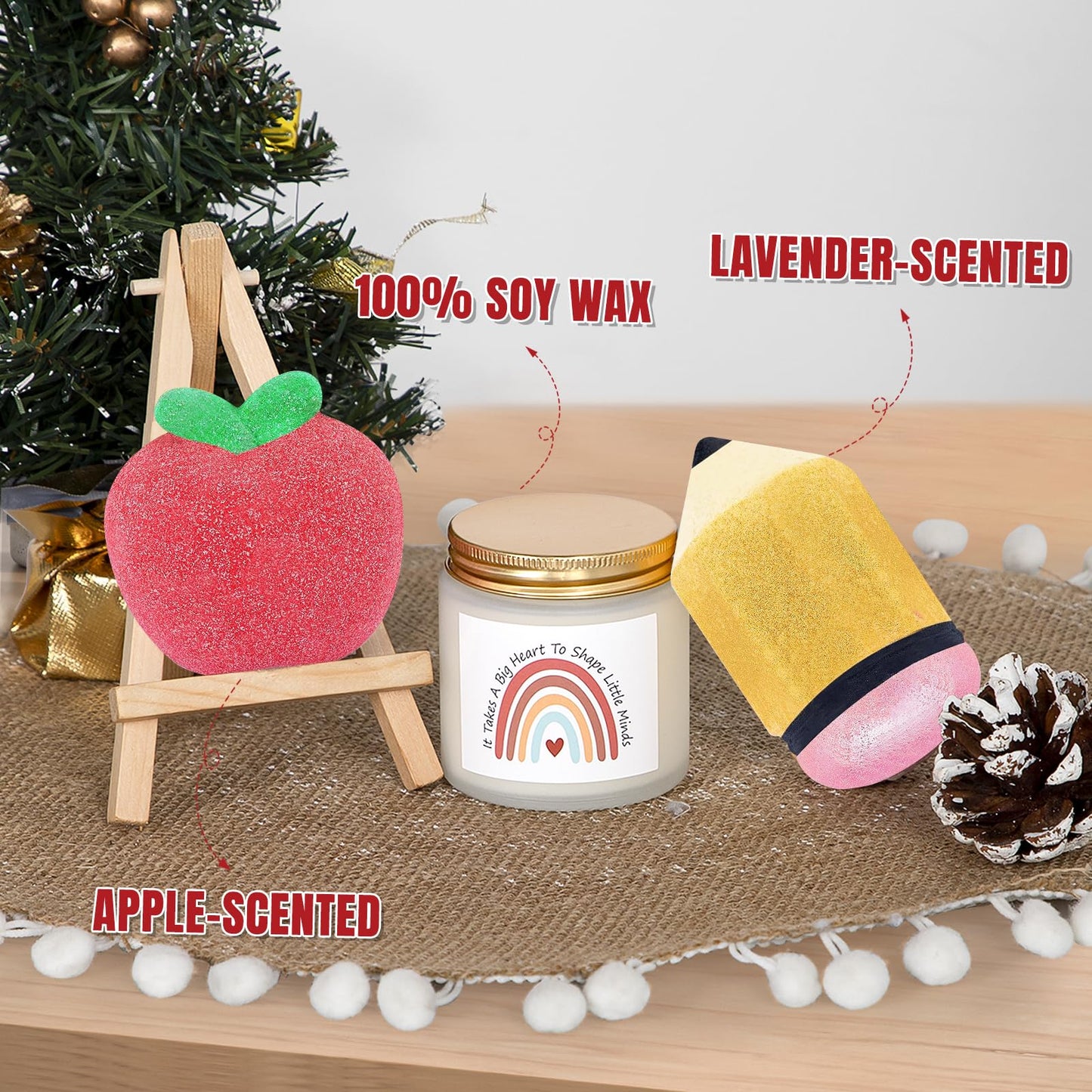 Teacher Appreciation Gifts, Gifts for Teachers, Teacher Spa Bath Bombs Gifts for Women, Best Teacher Gifts, Personalized Unique Teacher Spa Gift Baskets Box, Teacher Mothers Day Gifts