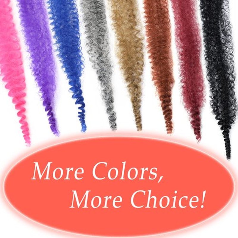 7 Packs Marley Hair 14 Inch Black Marley Twist Braiding Hair Pre Separated Springy Afro Twist Hair Pre Fluffed Kinky Twist Hair for Braiding Natural Synthetic Cuban Twist Hair Extensions (14",1B)
