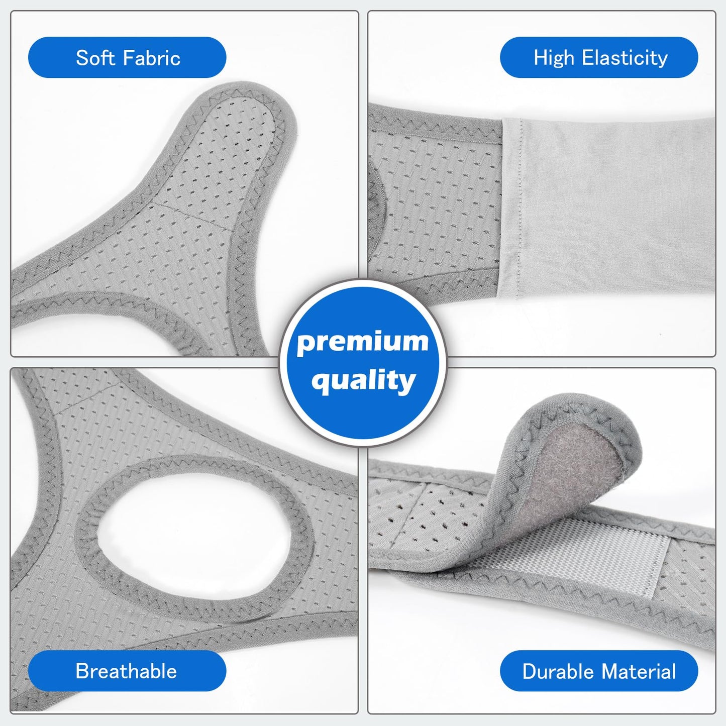 Forzacx Anti Snoring Chin Strap - Light Breathable Cpap Chin Strap Snoring Solution, Comfortable Chin Portion Widen Softer, Efficient Reduce Snoring, Adjustabl Sleep Chin Strap for Men Women - Grey
