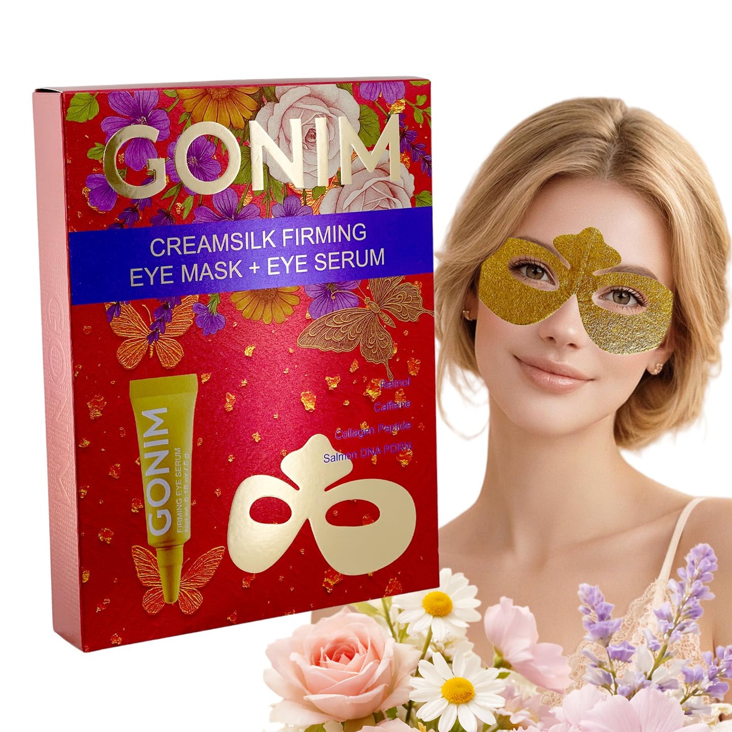 GONIM Collagen Under Eye Patches for Puffy Eyes and Dark Circles, Eye Mask