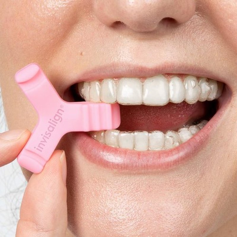 Invisalign Munchies EPS Aligner and Retainer Tray Seaters, Aligner Chewies (Pack of 2) (Pink)