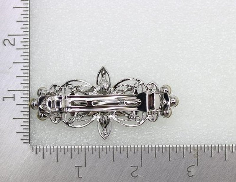 Faship Gorgeous Multicolors AB Rhinestone Crystal Flora Hair Barrette Clip