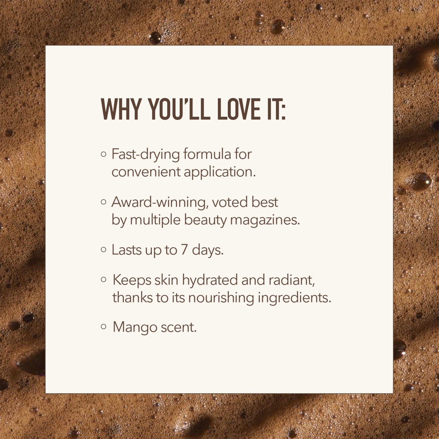 Nuda BronzeFoam Self Tanning Mousse | Lightweight, Fast-Drying & Streak-Free Sunless Tanner | Made with Niacinamide,Bakuchiol,Orchid Stem Cells,Panthenol & Ceramides | Easy to Apply (Medium,6.5 Fl Oz)