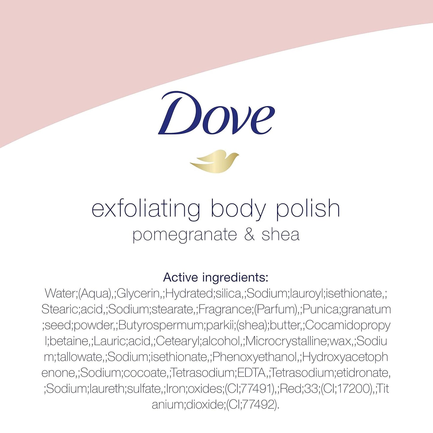 Dove Exfoliating Body Polish Scrub with Almond & Mango Butter - 10.5 oz (4 Count) for Dry Skin