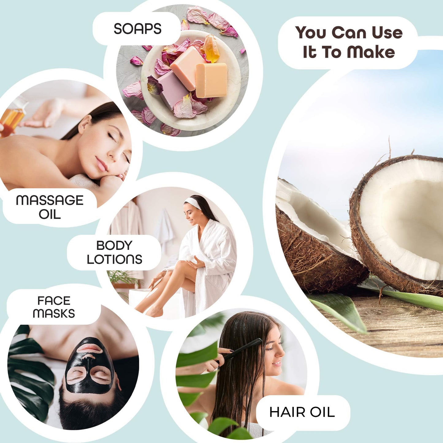 Premium Nature Fractionated Coconut Oil for Skin Moisturizer with Pump Massage Oils Best Carrier for Essential Oils Mixing Body OUL for Dry Skin Moisturizer Natural Oi for Face Hair Body 16 oz