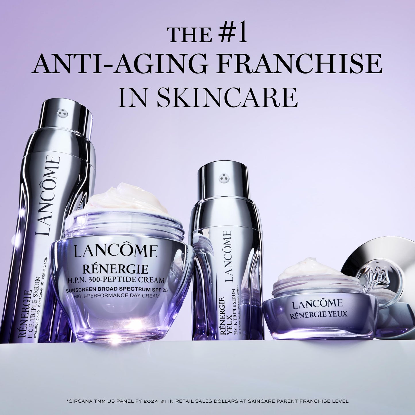 Lancôme Rénergie H.P.N. 300-Peptide Cream SPF 25 Face Cream - Anti-Aging Moisturizer, Targets Fine Lines, Wrinkles & Dark Spots - SPF 25 Sunscreen Protection- 2.5 Fl. Oz