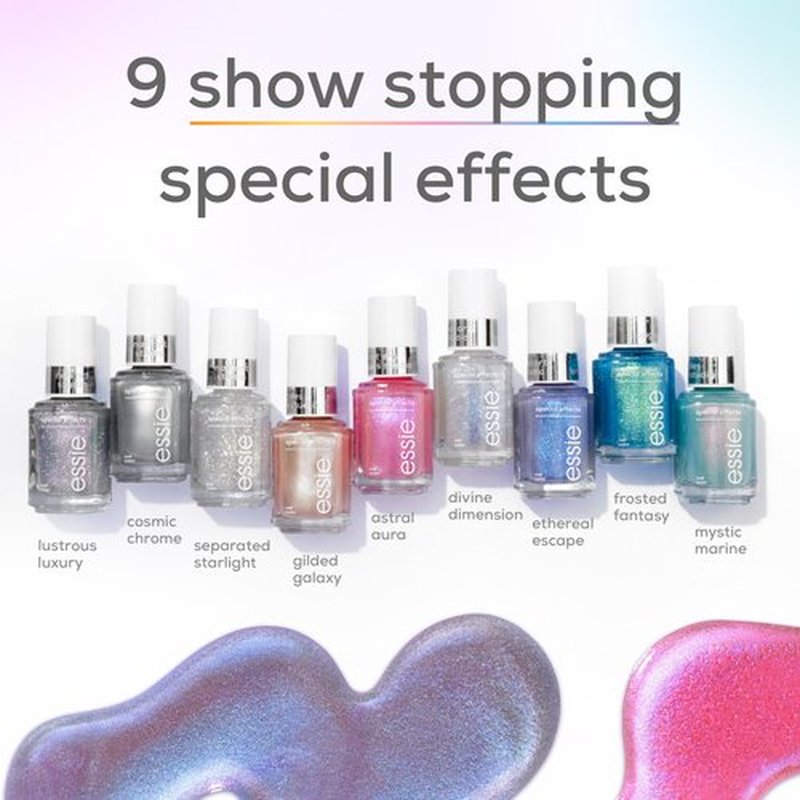 essie Nail Art Studio Special Effects Nail Polish, Chrome, Vegan, Aqua Nail Polish, Mystic Marine, 0.46 Fl Oz