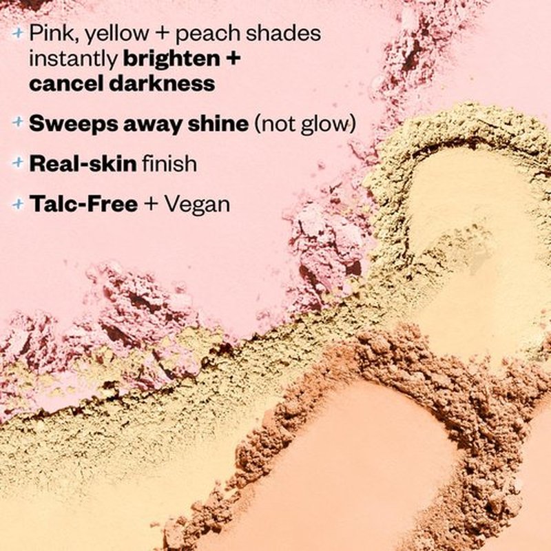 Kosas Cloud Set Face Brightening Powder - Pressed Brightening Powder, Smooths Shine Control, Coverage for Dark Undereye & Uneven Skin - Lightweight Setting Powder - Buttery (Sheer Brightening Yellow)