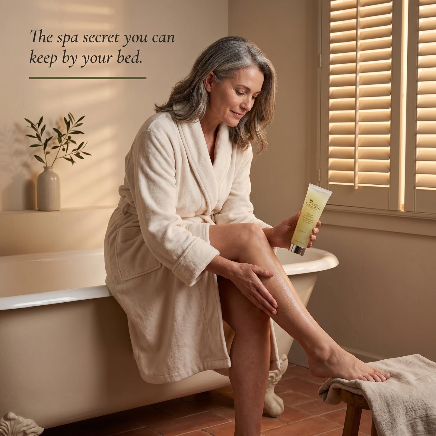Villa Floriani Olive Oil Leg Revitalizer | Revives, Tones And Refreshes Tired Legs | Leg treatment | Natural Skincare | Rediscovering Natural Beauty, 5.07 fl. oz.