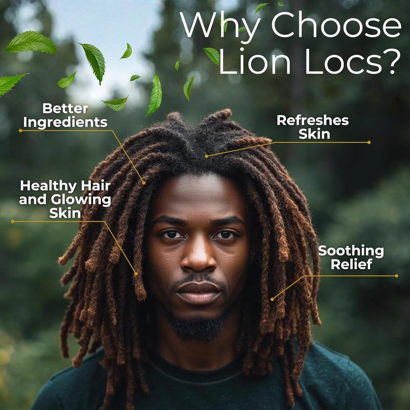Lion Locs Rosewater Moisturizing Spray - Organic Vegan Conditioner for Locs & Skin | 4oz Desert Nectar