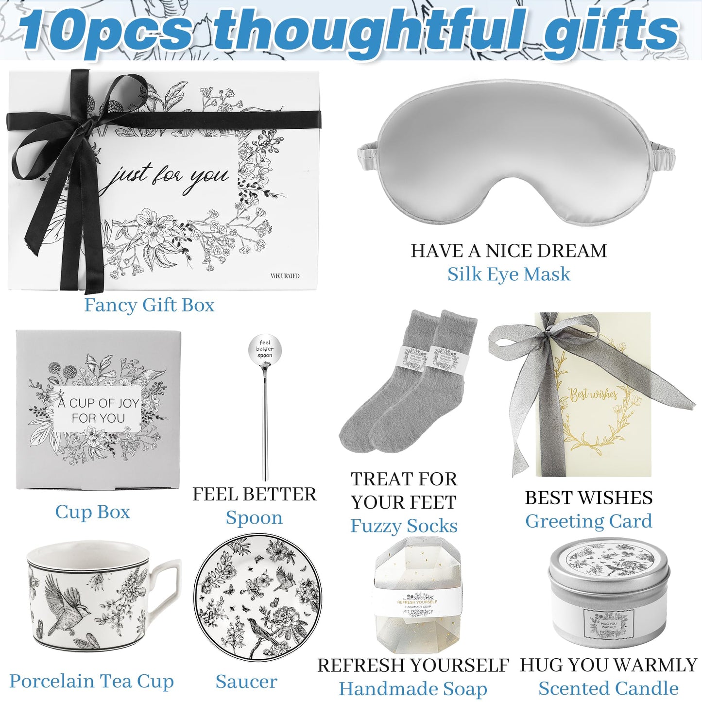 WECURATED Get Well Soon Gift Baskets for Women