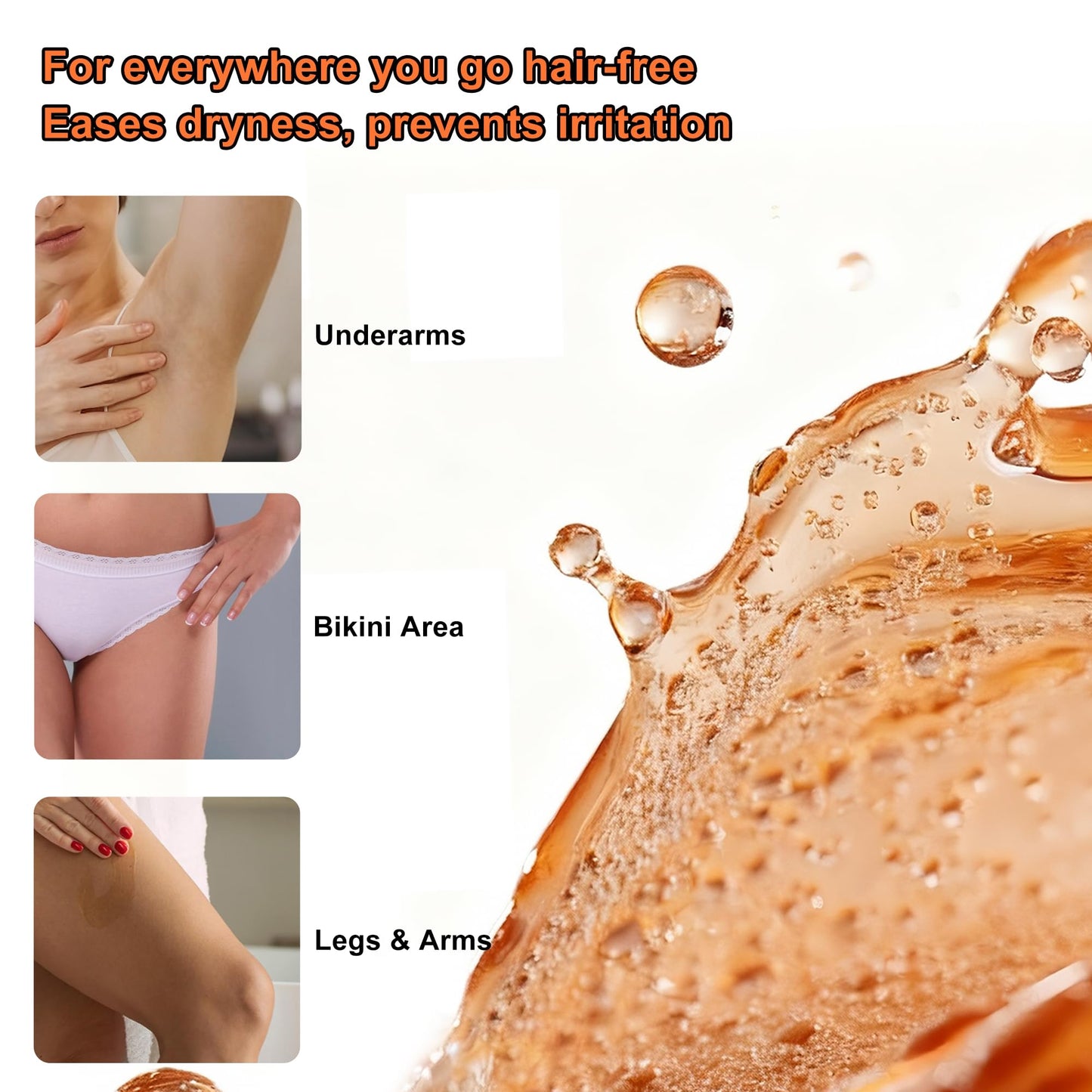 QINJAX After Shave Oil - Citrus & Coconut Scent After Shave Oil Women | Fights Razor Bumps & Prevents Irritation | Ingrown Hair Treatment for Bikini Area | Hydrating Post Shave Women - 100ml