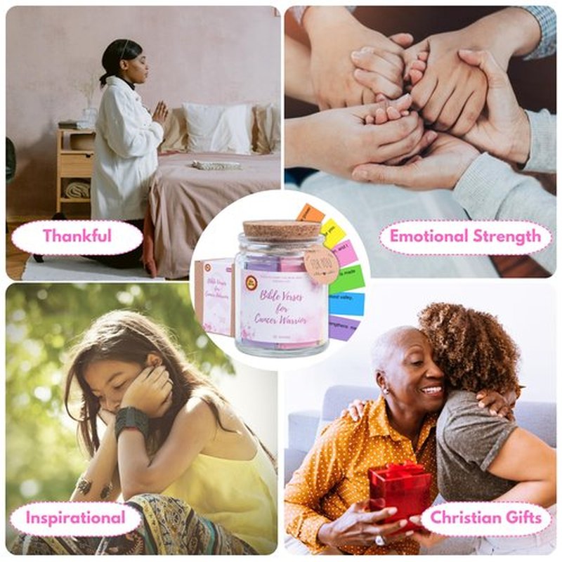 Bible Jar For Cancer Warrior, Cancer Care Gifts For Women, Cancer Gifts For Women, Breast Cancer Gifts, Cancer Comfort Gifts