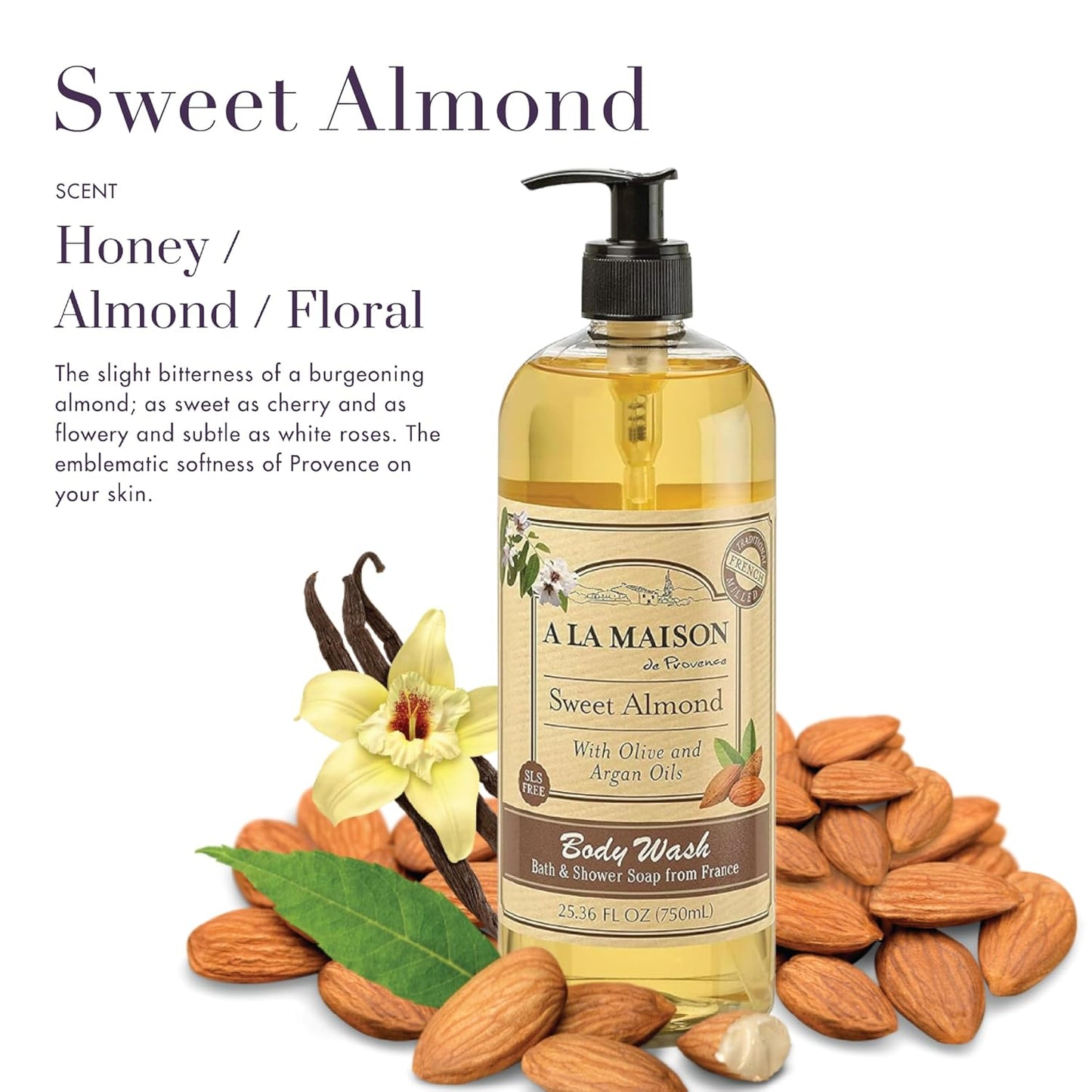 A LA MAISON Hydrating Body Wash Rosemary Mint, Uses: Body - Triple French Milled, Essential Oils, Plant Based, Vegan, Cruelty-Free, Alcohol & Paraben Free (25.36 oz, 2 Pack)