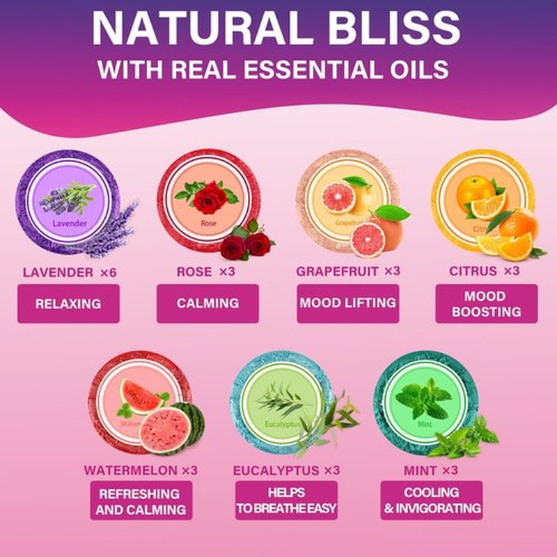 Shower Steamers Aromatherapy - 24 Pack Shower Bombs with Essential Oils, Self Care Birthday Gifts for Women Who Have Everything, Stress Relief Gifts for Her, Mom