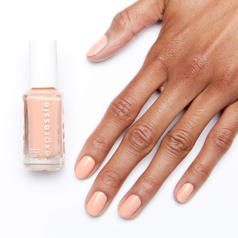 essie expressie Quick-Dry Vegan Nail Polish, All Things Ooo, Pastel Peach, 0.33 Ounce (Pack of 2)