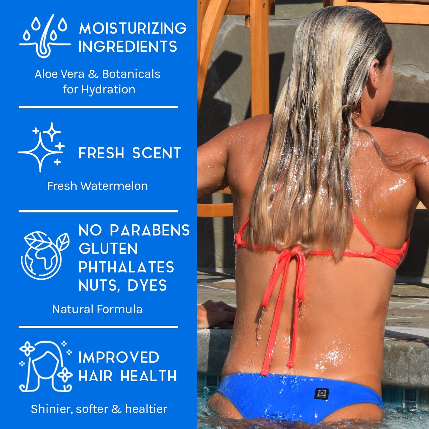 TRISWIM 2-in-1 Chlorine-Out Shampoo & Body Wash 32oz | Chlorine Removal Shampoo and Body Wash for Swimmers | Removes Chlorine, Saltwater, Hard Water, Copper & Green Tint | Tear-Free, Vegan, No Paraben