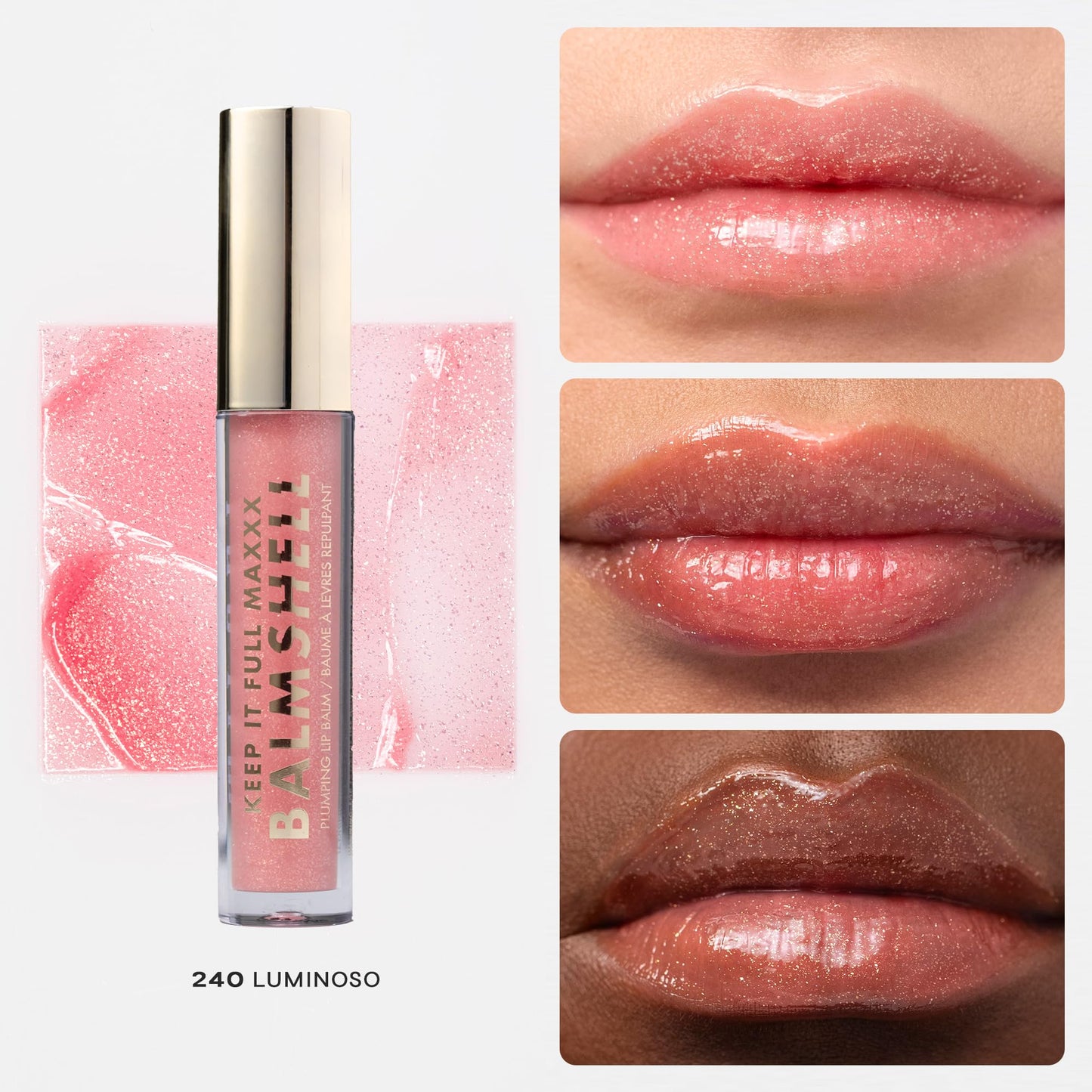 Milani Keep It Full Maxxx Balmshell Lip Plumper with Jojoba Oil, Avocado Oil & Vitamin E for Hydrated, Full, Pillowy Lips, Luminoso