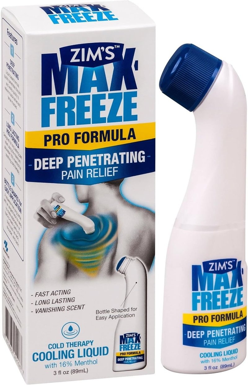 Zim's Max Freeze Liquid - Pain Relief Topical Analgesic for Muscles & Joints | 3 Ounce (3 Pack)