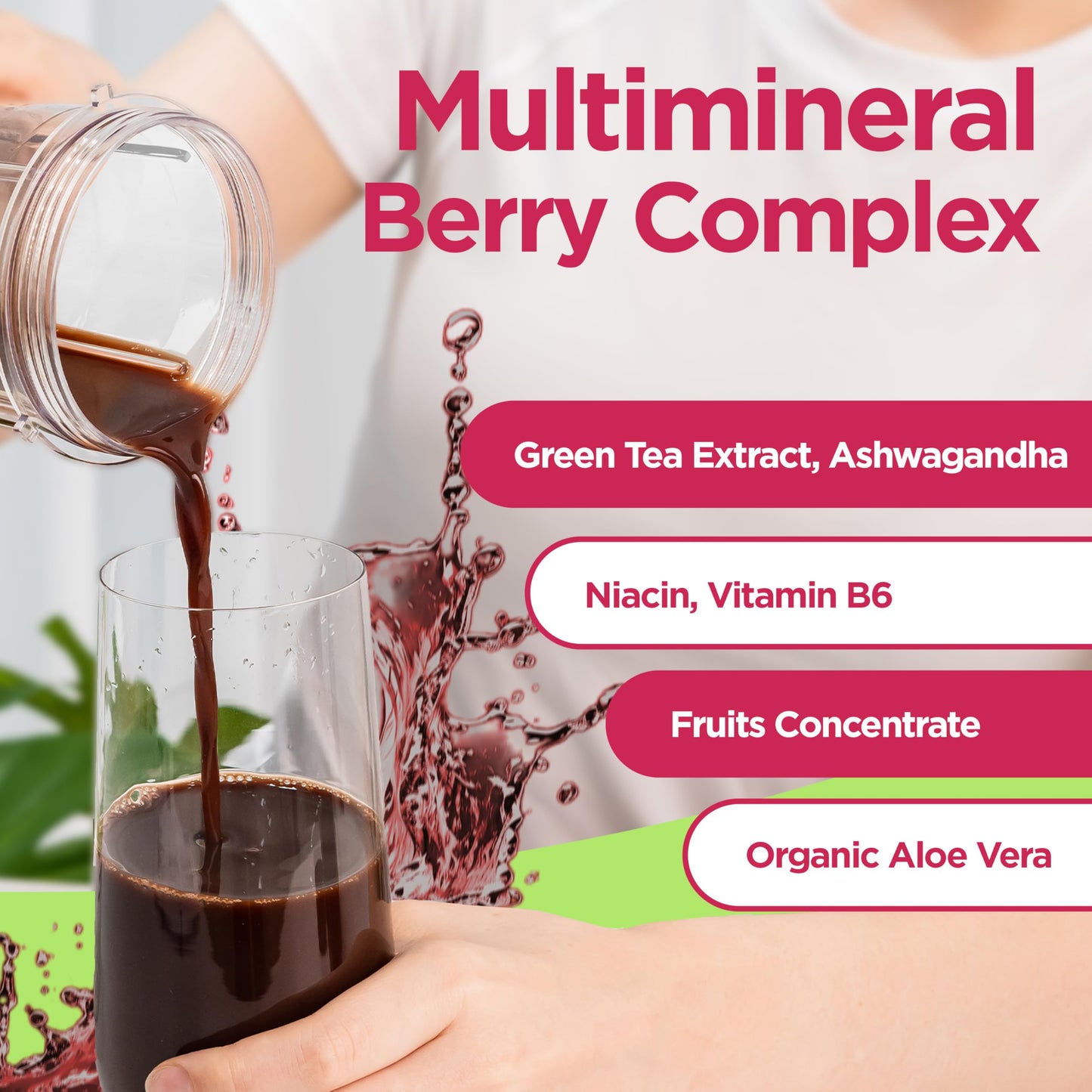 Xperia Concentrate Liquid Energy Concentrate, Herbal Multivitamin & Mineral Drink Concentrate with Ashwagandha, Liquid Energy Morning Boost, Energy Syrup with Agave & Stevia, 30 fl oz (30-Day Supply)