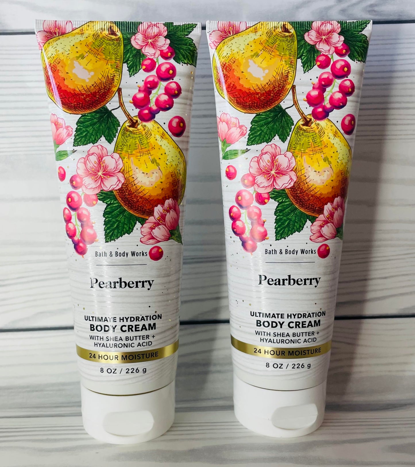 Bath & Body Works Pearberry Ultimate Hydration Body Cream 8 Ounces Pack of 2