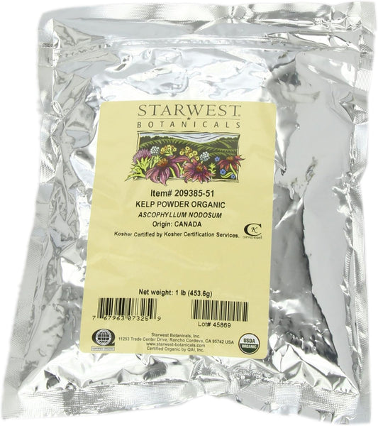 Organic Kelp Powder - 1 lb (Pack of 3) | Starwest Botanicals Superfood