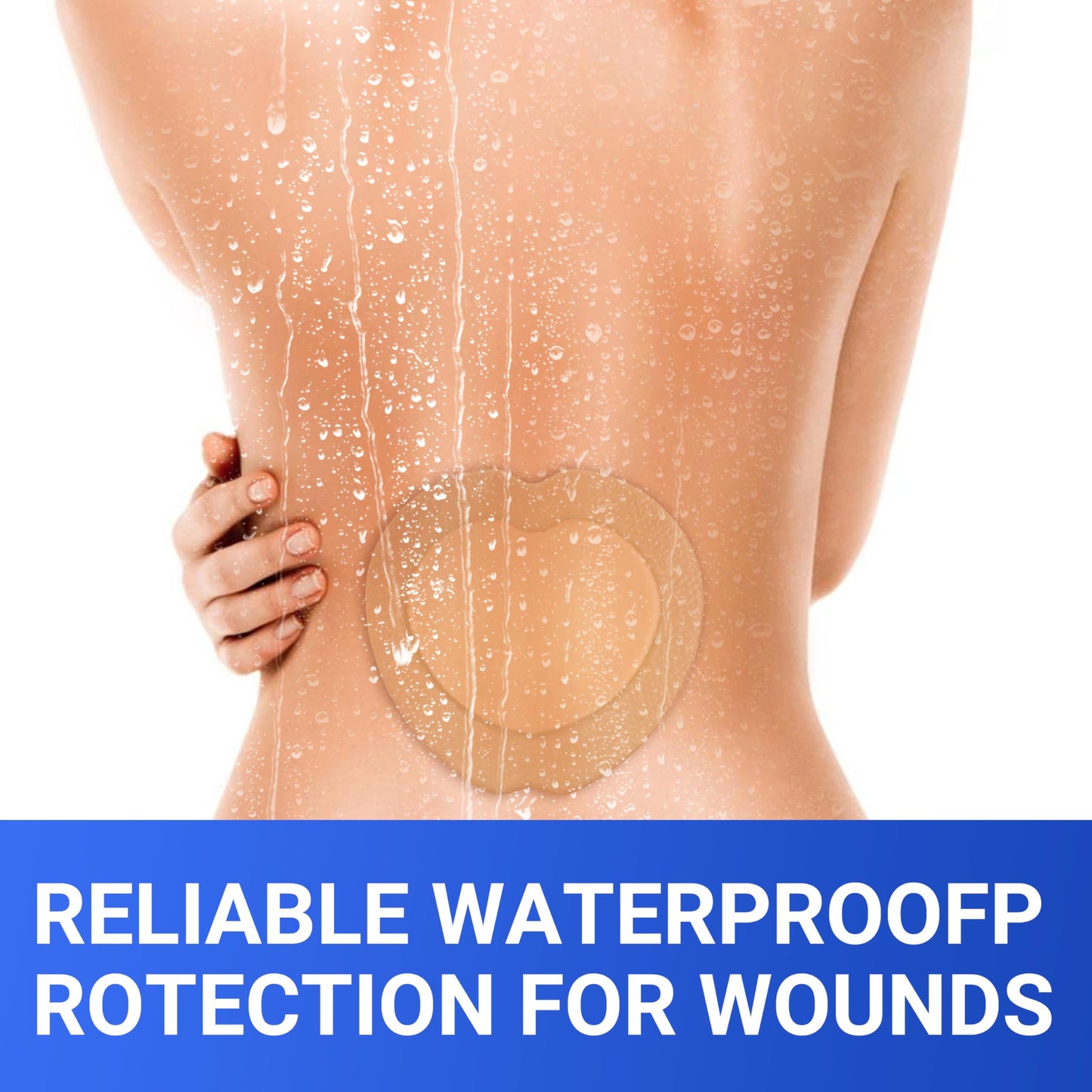 Large Waterproof Bandages Wound Care 7"x 7" Silicone Foam Dressings Sensitive Skin,10 PCS, Adhesive Bordered Pads for Bed Sore Pressure Relief Sacral Buttocks, Showering, Sterile Sacrum Care