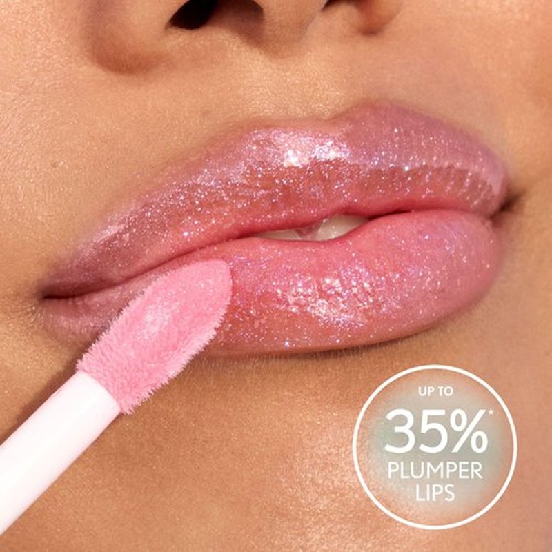 Covergirl Clean Fresh Yummy Gloss, 720 Like You A Choco-Lot, Plumper Gloss, Shiny Gloss, Vegan Formula, Volumizing Lip Plumper, Easy to Apply, Minty Flavor, 0.33oz