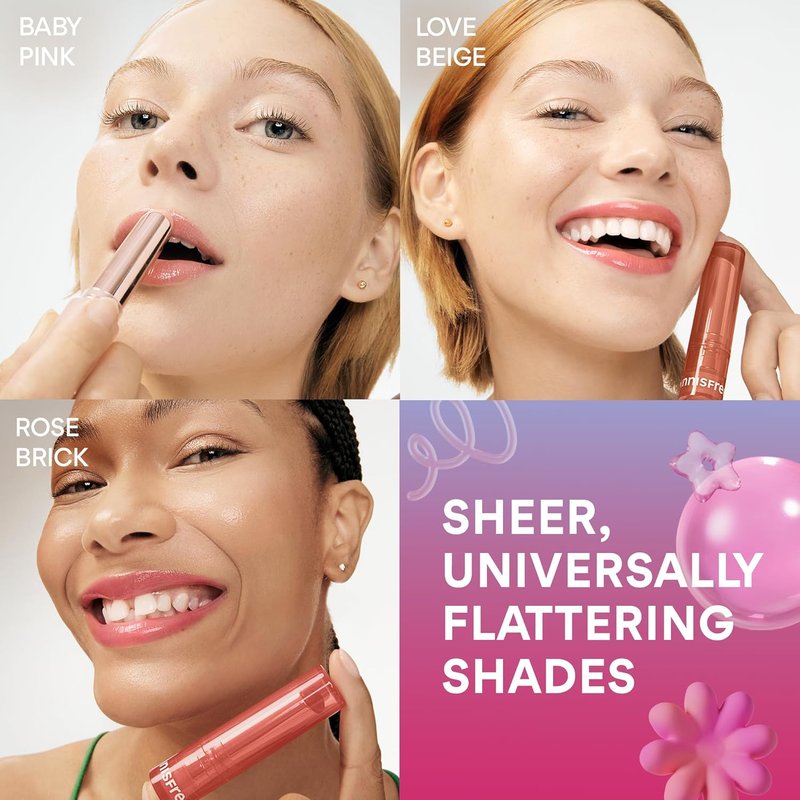 Innisfree Dewy Tint Lip Balm - Hydrating Tinted Balm with Hyaluronic Acid & Ceramides | Available in 4 Shades