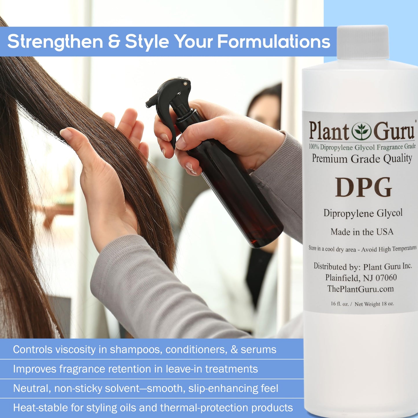 Dipropylene Glycol DPG 4 fl. oz. - Fragrance Grade Carrier Oil - Great for Incense Making and Diluting Perfume Oils.