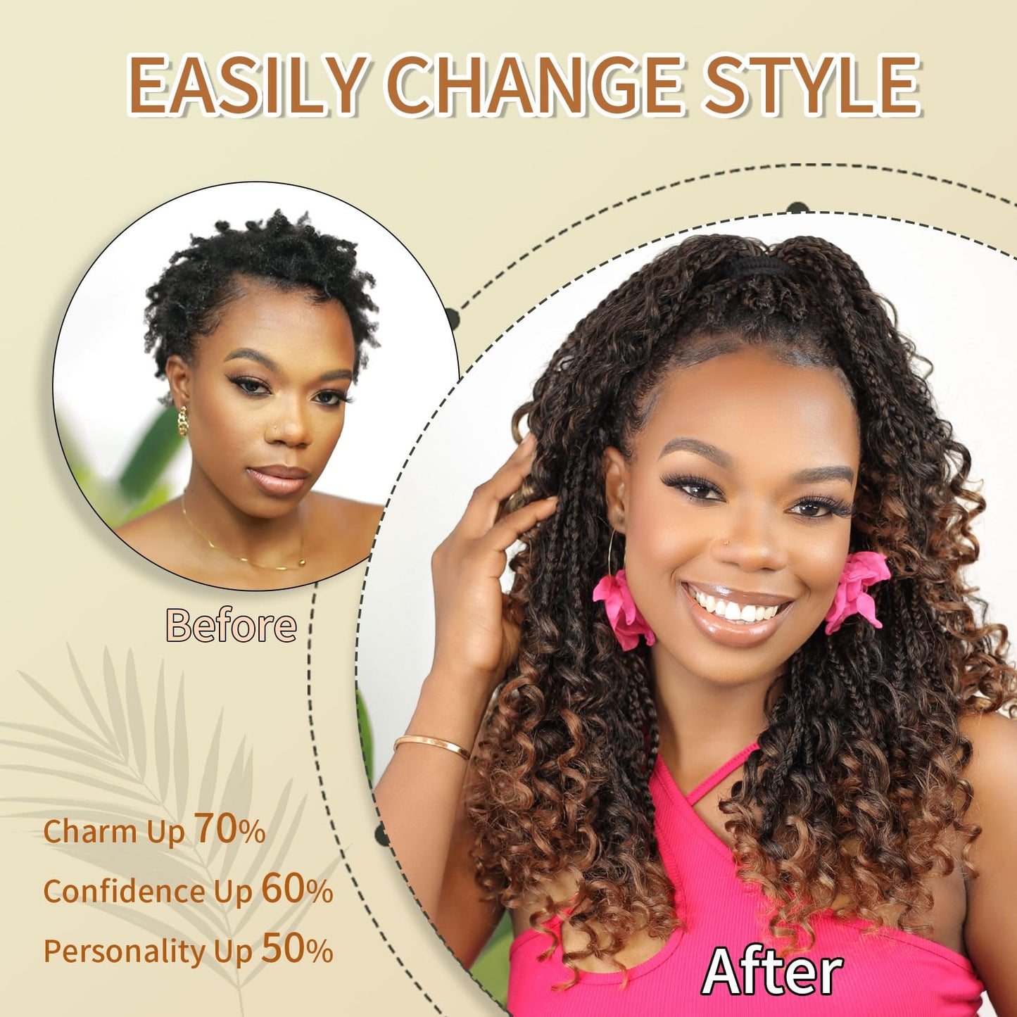 Karida Goddess Box Braids Crochet Hair 12 Inch, 9 Packs Boho Box Braids Crochet Hair for Black Women, Pre Looped Bohemian Crochet Braids With Curly Ends (12 Inch, T30#)
