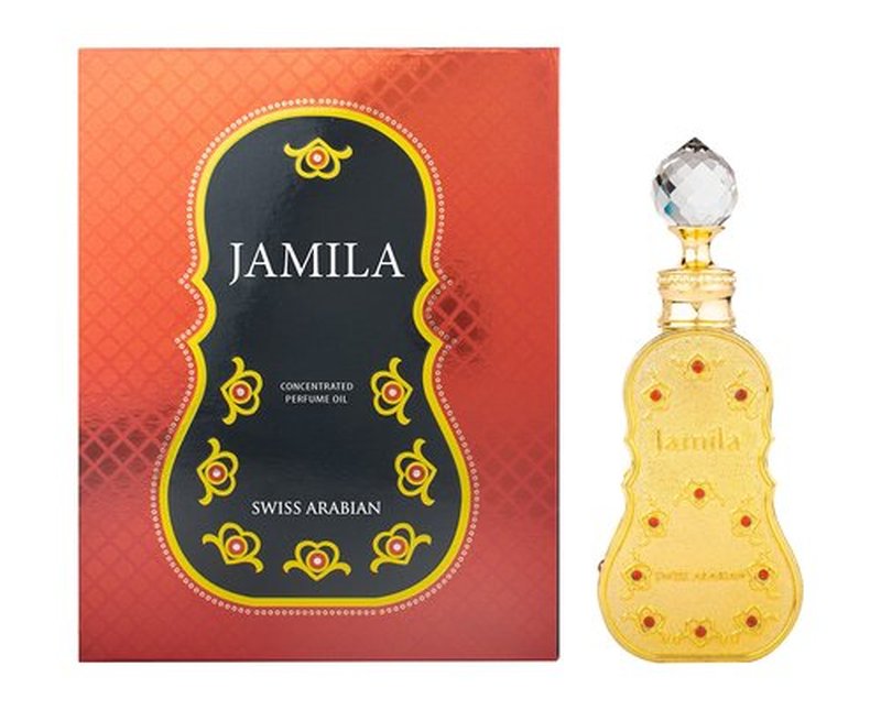 Swiss Arabian Jamila - Luxury Products From Dubai - Long Lasting And Addictive Personal Perfume Oil Fragrance - A Seductive Signature Aroma - 0.5 Oz