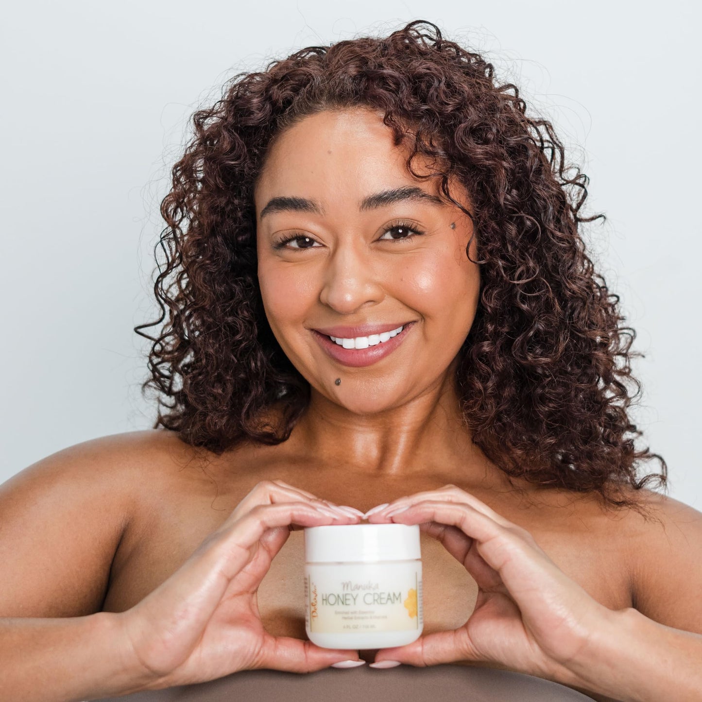 Deluvia Manuka Honey Cream | Hydrating, Soothing for Dry Skin | for Sensitive Skin, Eczema, Psoriasis & Dermatitis - 2 oz Compact Travel Size