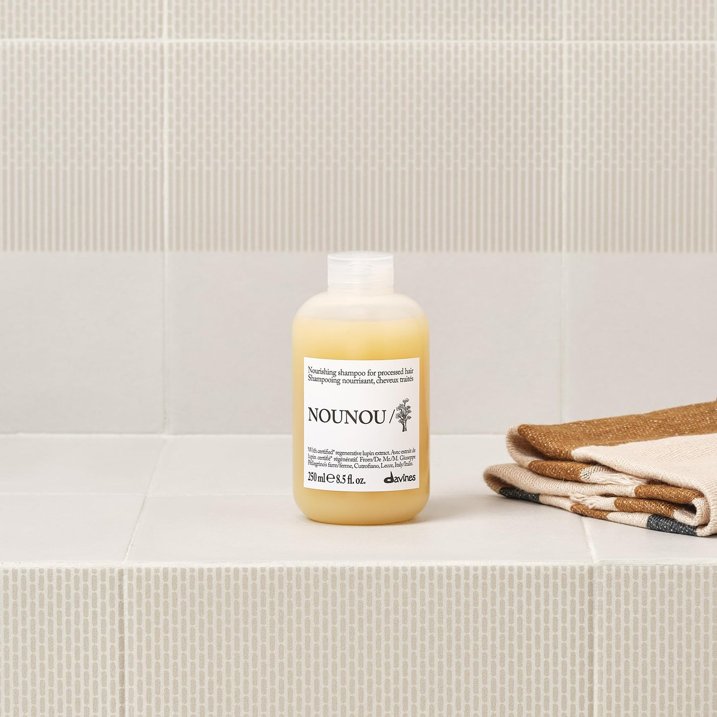 Davines NOUNOU/Shampoo Nourish & Strength For Processed Hair, 8.5 Fl Oz