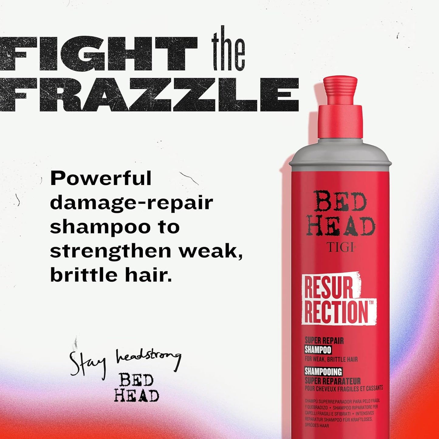 Bed Head Resurrection Shampoo for Damaged Hair - 13.53 fl oz (Pack of 2)