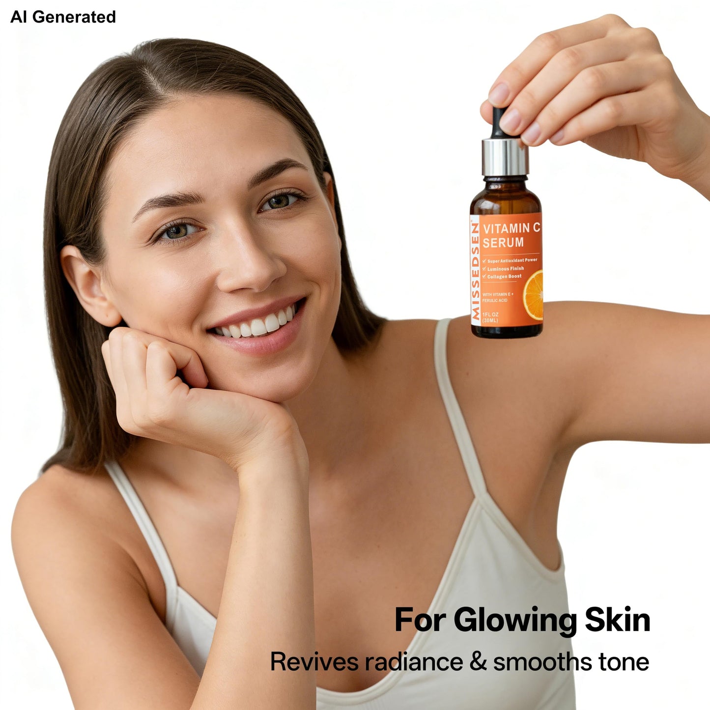 Vitamin C Serum for Face with Vitamin E & Ferulic Acid, Smoothes Wrinkles,Improves Elasticity,Firms Skin 1 Oz for Face Care, Daily Use