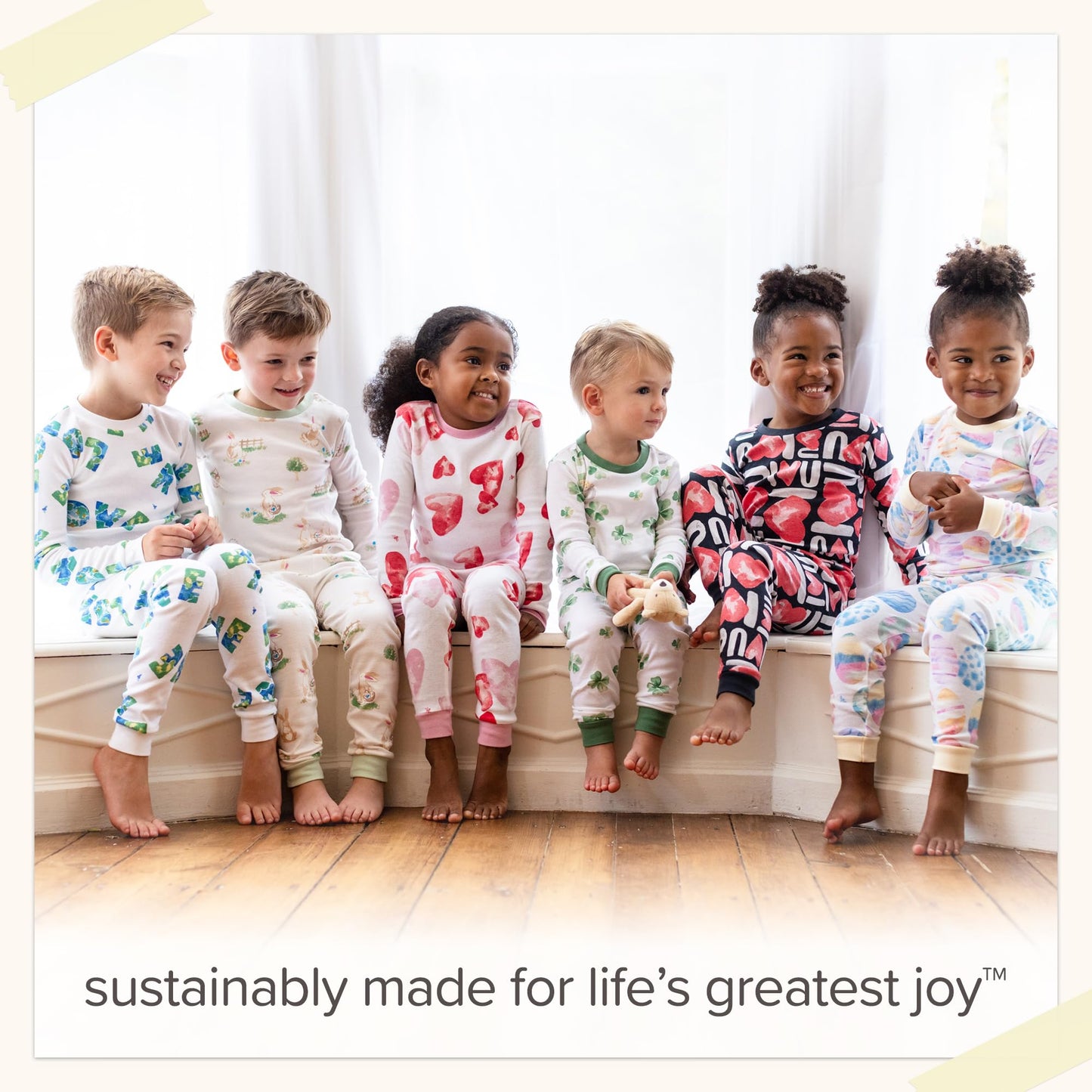 Burt's Bees Baby Organic Cotton Pajamas for Girls, 100% Cotton Pajama Set for Toddlers and Kids, Soft and Stretchable Fabric