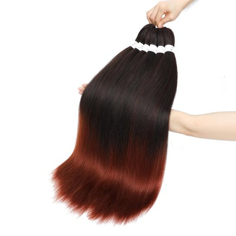 Ombre Braiding Hair Extensions 26 Inch 3 Packs Pre Stretched Braiding Hair Professional Itch Free Synthetic Hair Extensions for Braiding(26"1B/350)