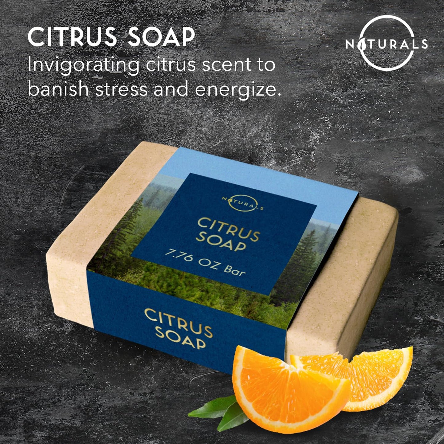 O NATURALS Exfoliating Soap Bar with Dry Mint Leaves - Medium Grit Mens Soap, Natural Exfoliating Bar Soap for Men, Peppermint Soap Bar - Face Soap, Moisturizing Mens Face Bar Soap, Mens Soap Bar